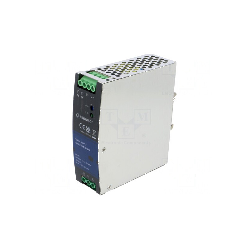Alimentator pulsatoriu pentru şină DIN 120W 24VDC 5A - OUT: 1 | Electronic-mag.ro | Componente Electronice