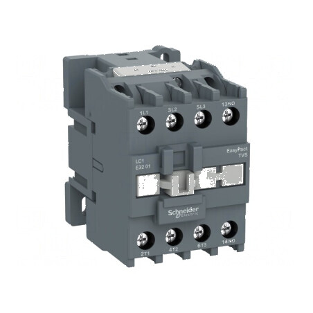 Contactor cu 3 poli și 3 contacte auxiliare - 220VAC 38A | Electronic-mag.ro | Componente Electronice