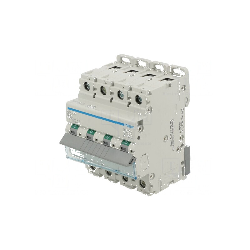 Întrerupător de supracurent 230/400VAC Inom: 16A Poli: 4 10kA | Electronic-mag.ro | Componente Electronice