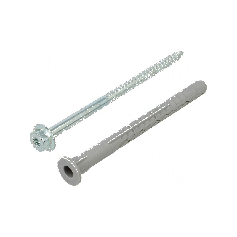 Plastic Anchor with Screw 10x120 Zinc-Plated Steel | Electronic-mag.ro | Componente Electronice