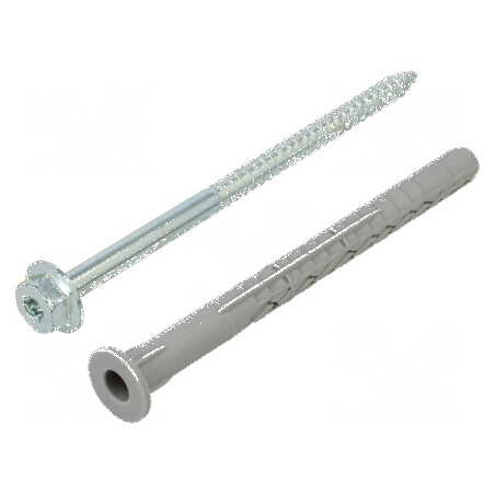 Plastic Anchor with Screw 10x120 Zinc-Plated Steel | Electronic-mag.ro | Componente Electronice