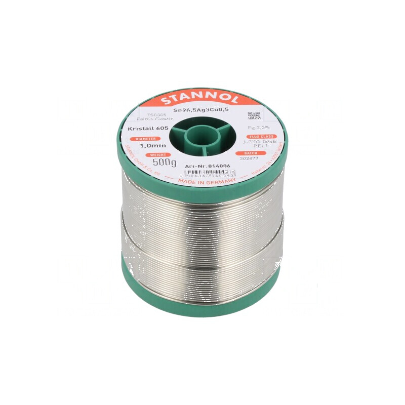 Cositor fără plumb 1mm 500g bobină 2,5% | Electronic-mag.ro | Componente Electronice