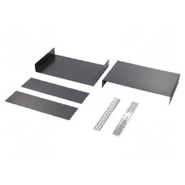 Carcasă aluminiu neagră 474mm x 300mm x 134mm | Electronic-mag.ro | Componente Electronice