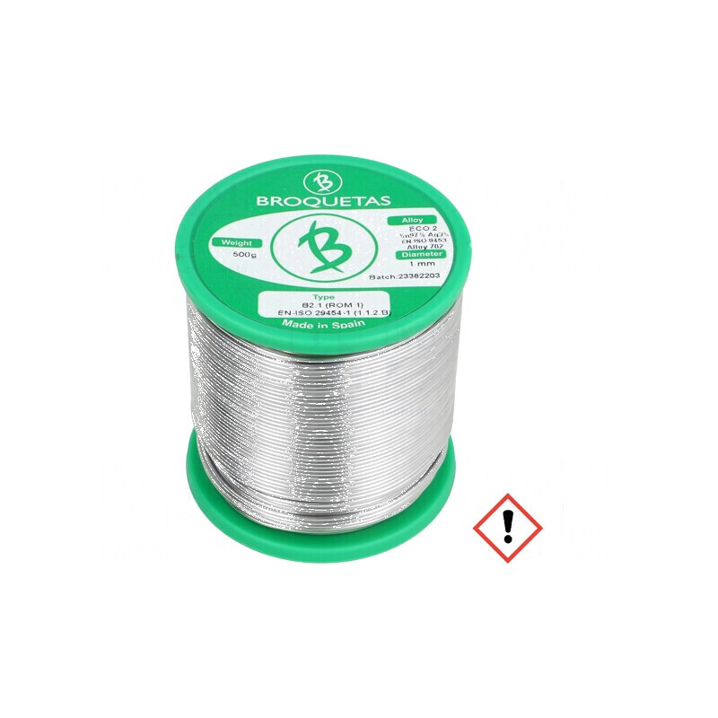 Cositor fără plumb Sn97Ag3 1mm 500g bobină 221°C Flux: SW26 - Cositor fără plumb 1mm 500g bobină | Electronic-mag.ro | Componente Electronice Cositor fără plumb Sn97Ag3 1mm 500g bobină 221°C Flux: SW26 - Cositor fără plumb 1mm 500g bobină | Electronic-mag.ro | Componente Electronice