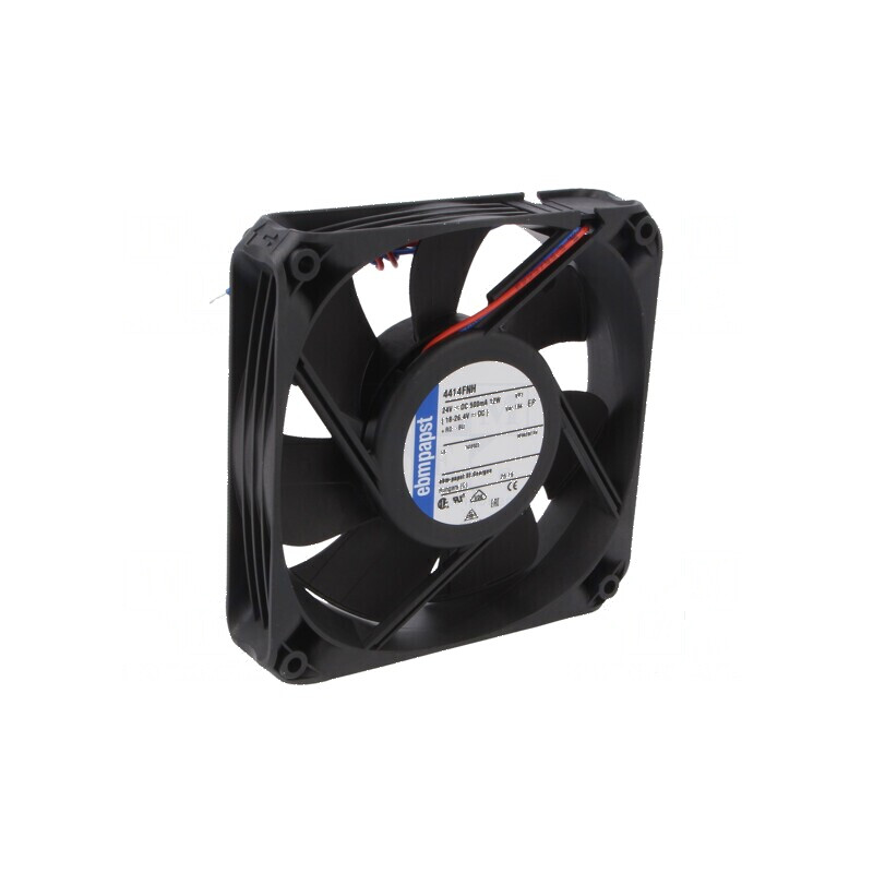Ventilator axial 24VDC 119x119x25mm 225m3/h 55dBA | Electronic-mag.ro | Componente Electronice