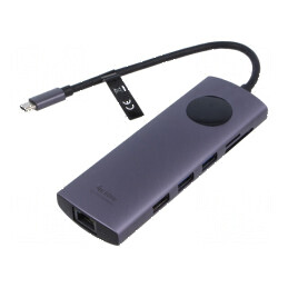 Hub USB gri cu 9 porturi | Electronic-mag.ro | Componente Electronice