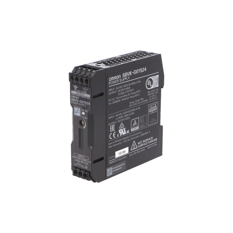 Alimentator pulsatoriu pentru şină DIN 15W 24VDC 0,65A 1 OUT | Electronic-mag.ro | Componente Electronice