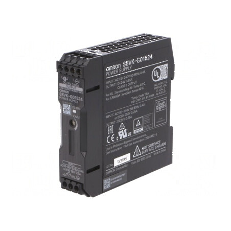 Alimentator pulsatoriu pentru şină DIN 15W 24VDC 0,65A 1 OUT | Electronic-mag.ro | Componente Electronice