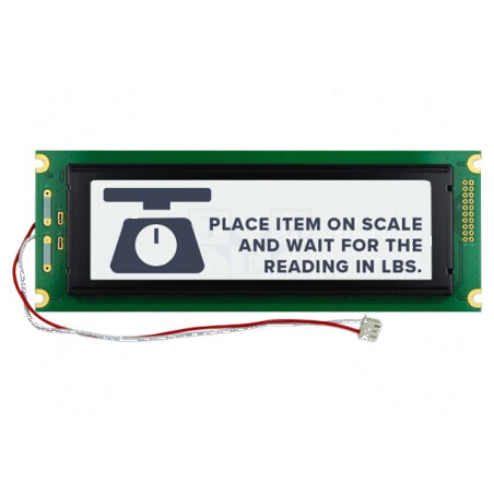Afişaj grafic LCD alb 240x64mm | Electronic-mag.ro | Componente Electronice