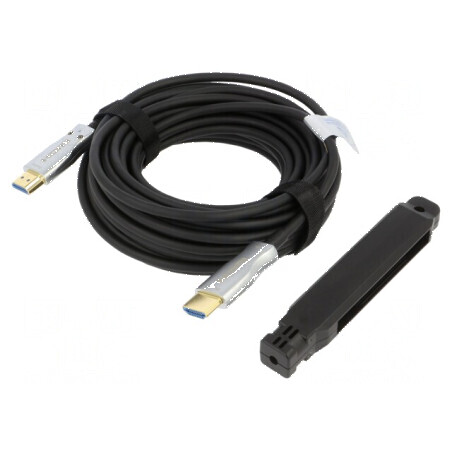 Cablu HDMI optic 10m negru | Electronic-mag.ro | Componente Electronice