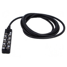 Cutie de conexiuni M8 PIN: 3 3m soclu 3A IP67 IN: 8 | Electronic-mag.ro | Componente Electronice