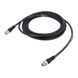 Cablu de conexiune Power IP67 63VAC 63VDC 12A 5m PIN: 4 | Electronic-mag.ro | Componente Electronice