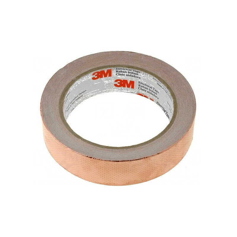 Bandă electroconductoare 25mm x 16,5m x 0,101mm cu cupru | Electronic-mag.ro | Componente Electronice
