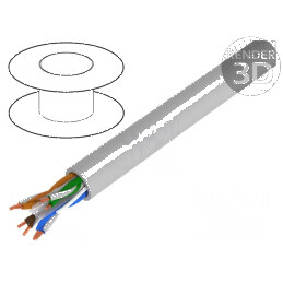 Cablu UTP 6 gri 100m | Electronic-mag.ro | Componente Electronice