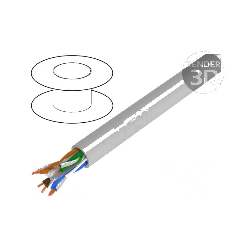 Cablu UTP 6 gri 100m | Electronic-mag.ro | Componente Electronice