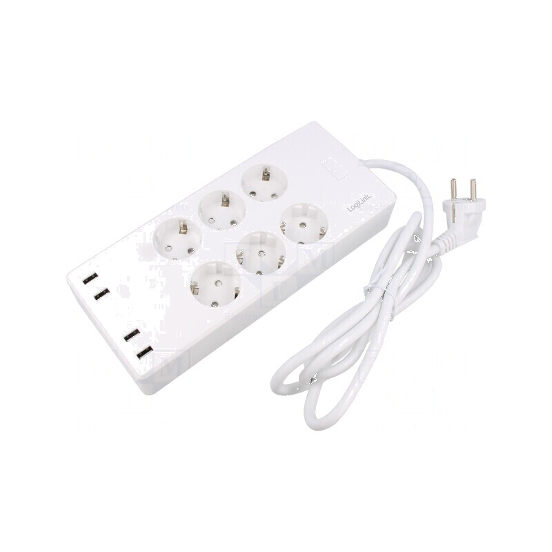 Prelungitor cu 6 prize 10A | Electronic-mag.ro | Componente Electronice