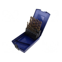 Set de burghie pentru metal HSS-E 19 buc. | Electronic-mag.ro | Componente Electronice