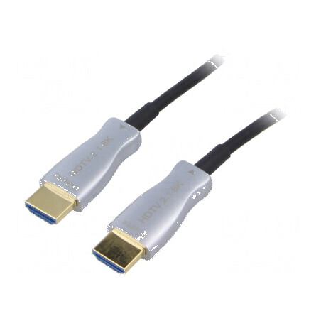 Cablu HDMI optic 5m negru | Electronic-mag.ro | Componente Electronice