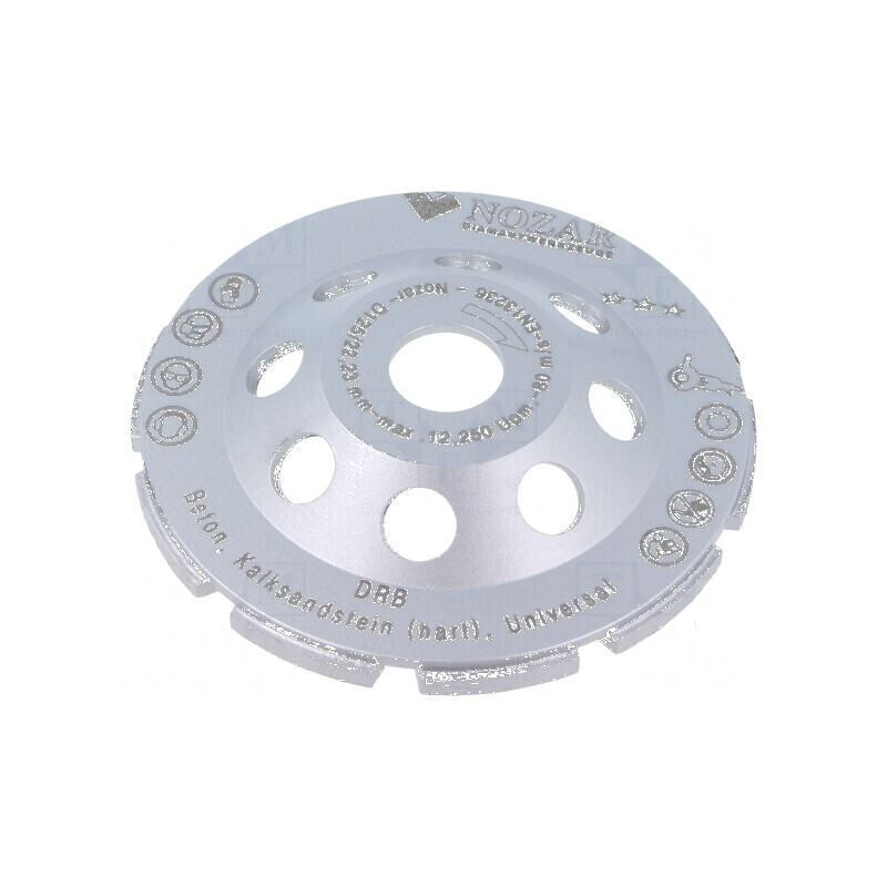 Placă de șlefuire pentru beton Ø: 125mm Øgaură: 22.23mm Profi Line | Electronic-mag.ro | Componente Electronice