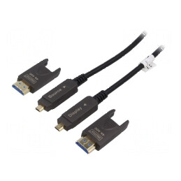 Cablu HDMI 2.0 10m negru | Electronic-mag.ro | Componente Electronice