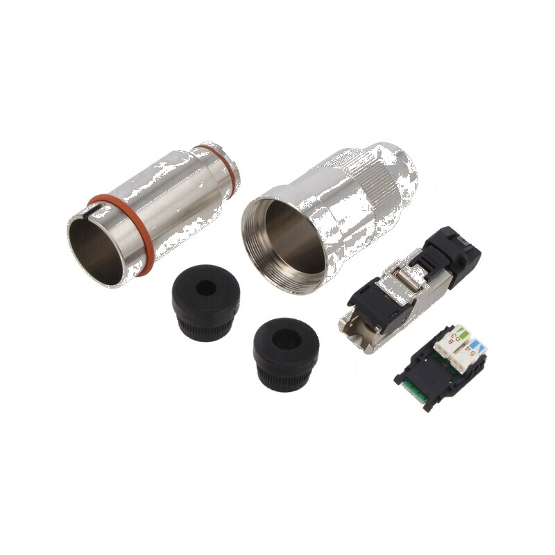 Conector RJ45 mufă PIN 8 Cat 6a ecranat - 8p8c IDC | Electronic-mag.ro | Componente Electronice