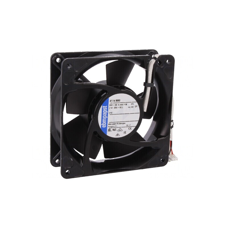 Ventilator axial DC 24VDC 119x119x38mm 227m3/h 56dBA | Electronic-mag.ro | Componente Electronice