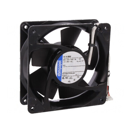 Ventilator axial DC 24VDC 119x119x38mm 227m3/h 56dBA | Electronic-mag.ro | Componente Electronice