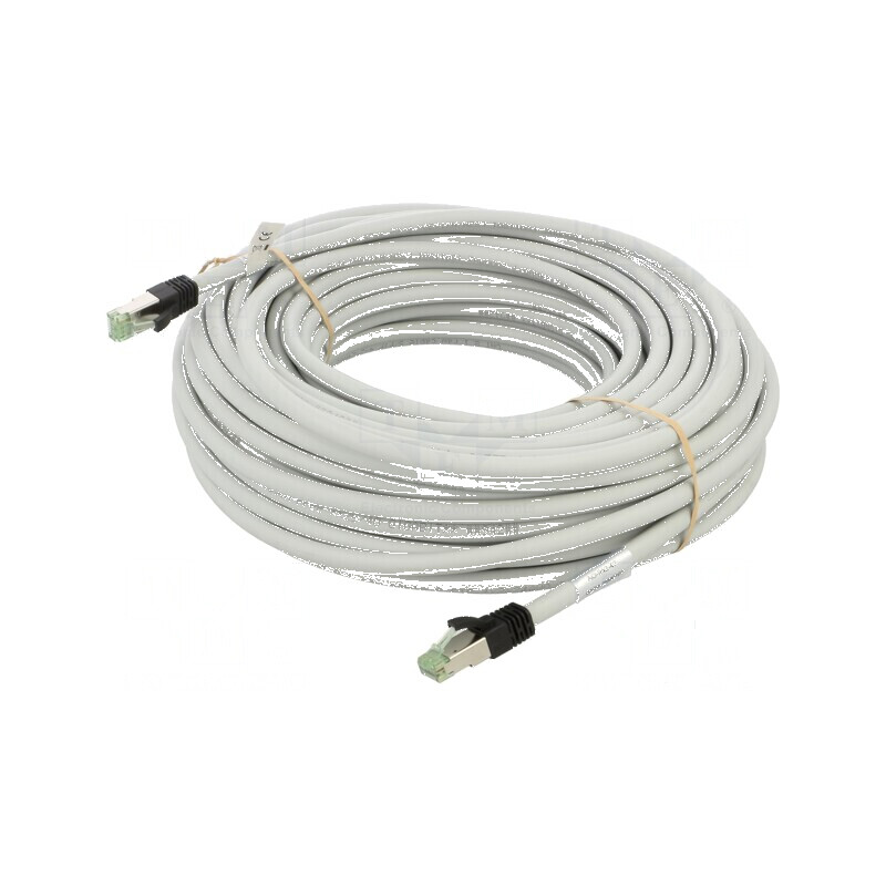 Patch cord S/FTP Cat 8.1 litat Cu LSZH gri 25m 24AWG Fire: 8 - Patch cord Cat 8.1 gri 25m | Electronic-mag.ro | Componente Electronice
