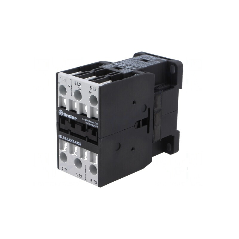 Contactor 3-polar NO x3 pentru şină DIN 6K W: 45mm | Electronic-mag.ro | Componente Electronice
