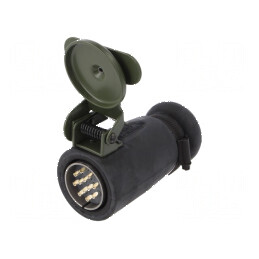 Conector circular mufă tată cu mâner articulat | Electronic-mag.ro | Componente Electronice