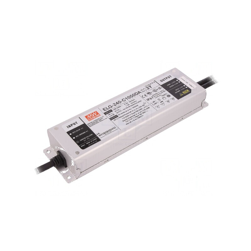 Alimentator LED pulsatoriu DALI 239,4W 1050mA | Electronic-mag.ro | Componente Electronice