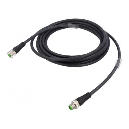 Cablu de conexiune Power IP67 63VAC 63VDC 12A 3m PIN: 4 | Electronic-mag.ro | Componente Electronice