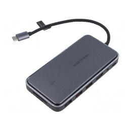 Hub USB USB 3.0 gri cu 9 porturi | Electronic-mag.ro | Componente Electronice