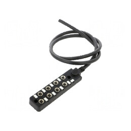 Cutie de conexiuni M8 PIN: 3 1m soclu 3A -20÷80°C IP67 IN: 8 | Electronic-mag.ro | Componente Electronice