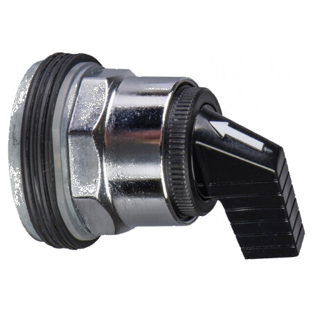 Comutator rotativ 30mm POZ.I stab: 1 neagră | Electronic-mag.ro | Componente Electronice