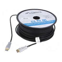 Cablu HDMI 2.0 PVC Lung: 50m negru | Electronic-mag.ro | Componente Electronice
