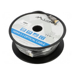 Cablu HDMI 2.1 40m negru | Electronic-mag.ro | Componente Electronice