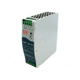 Alimentator pulsatoriu pentru şină DIN 120W 48VDC 2,5A | Electronic-mag.ro | Componente Electronice