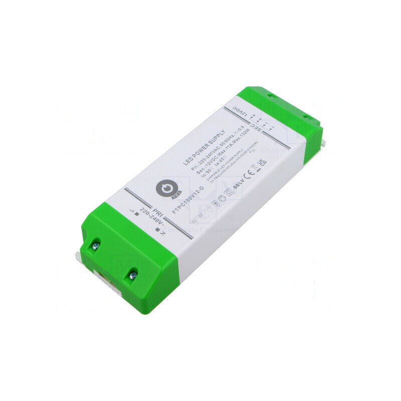 Alimentator LED 132W 12VDC 11A 180-264VAC | Electronic-mag.ro | Componente Electronice