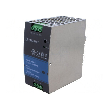 Alimentator pulse pentru sina DIN 240W 24VDC 10A - OUT: 1 | Electronic-mag.ro | Componente Electronice