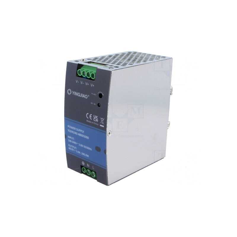 Alimentator pulsatoriu pentru şină DIN 240W 48VDC 5A - OUT 1 | Electronic-mag.ro | Componente Electronice