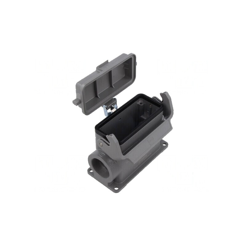 Han B Base SM HC 2 x M32 plastic cover - Capac plastic pentru 2 prize Han B Base SM HC M32 | Electronic-mag.ro | Componente Electronice