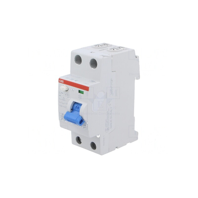 Întrerupător diferenţial Inom 40A Ires 30mA Poli 2 400VAC | Electronic-mag.ro | Componente Electronice