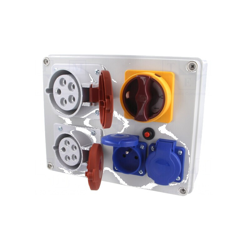 Tablou electric IP44 pentru perete din material ABS | Electronic-mag.ro | Componente Electronice