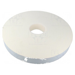 Bandă de fixare albă 40mm x 25m x 3mm - singură față | Electronic-mag.ro | Componente Electronice