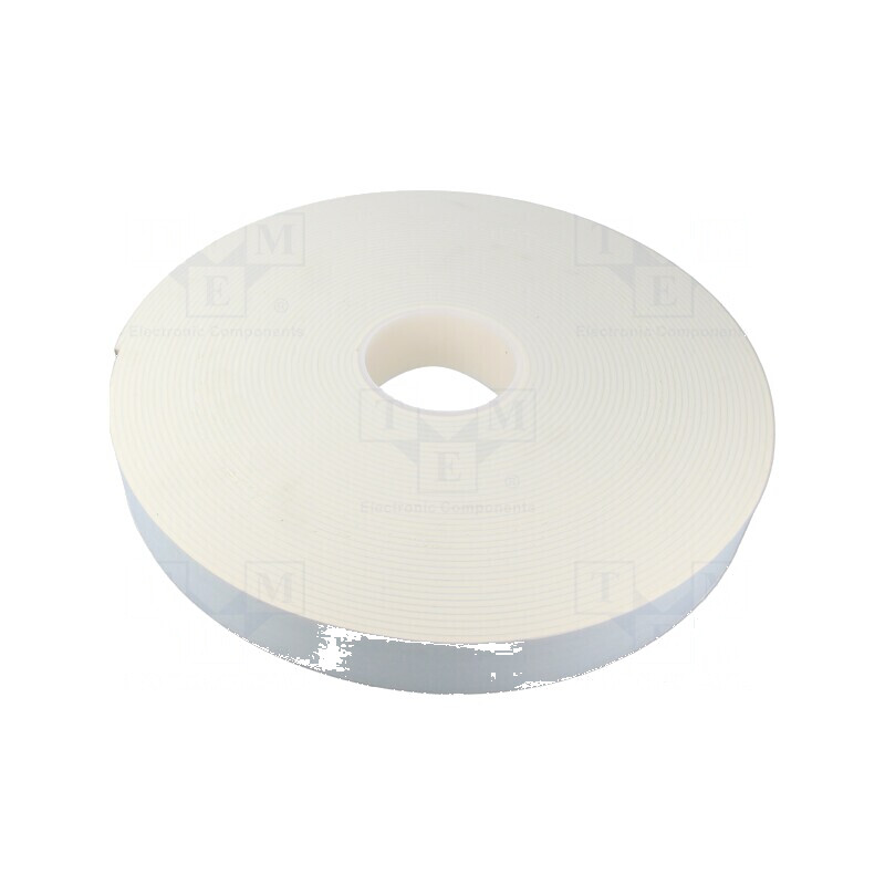 Bandă de fixare albă 40mm x 25m x 3mm - singură față | Electronic-mag.ro | Componente Electronice Bandă de fixare albă 40mm x 25m x 3mm - singură față | Electronic-mag.ro | Componente Electronice