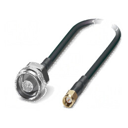 Cablu N tată, SMA tată FRNC ecranat negru | Electronic-mag.ro | Componente Electronice