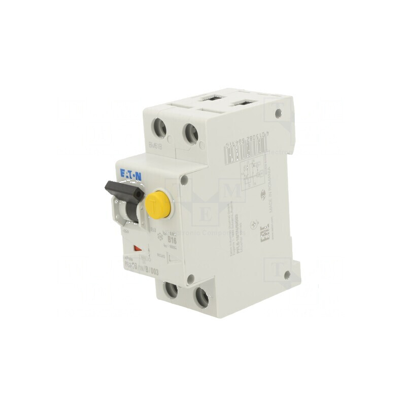 Întrerupător RCBO Inom: 16A Ires: 30mA Poli: 1 N 230VAC IP20 | Electronic-mag.ro | Componente Electronice