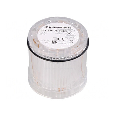 Semnalizator LED verde Ø70x65,5mm IP65 | Electronic-mag.ro | Componente Electronice