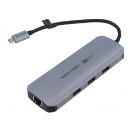 Hub USB USB 3.0 PnP gri 9 porturi negru | Electronic-mag.ro | Componente Electronice